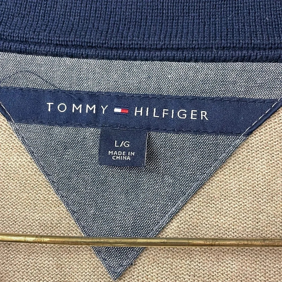 Tan Tommy Hilfiger Cardigan Sweater L - Picture 3 of 3